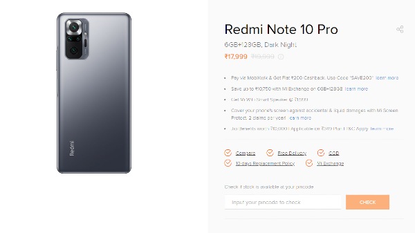 Redmi Note 10 Pro