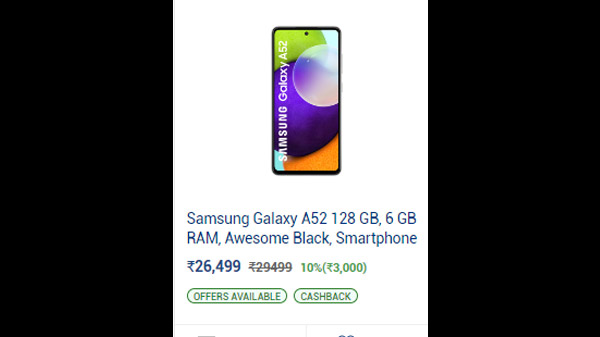 Samsung Galaxy A52 128 GB, 6 GB RAM