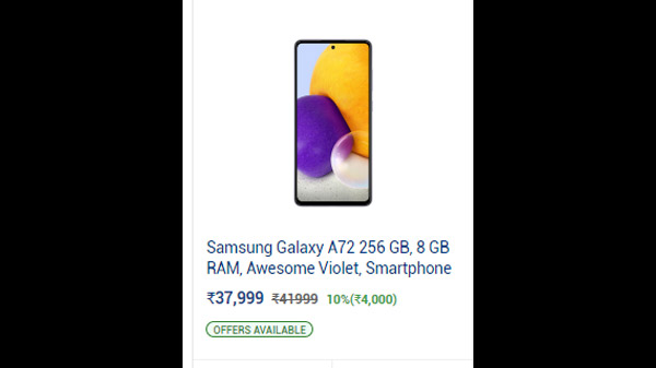 Samsung Galaxy A72 256 GB, 8 GB RAM,