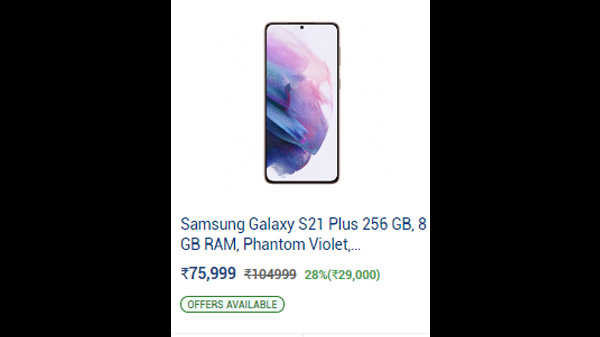 Samsung Galaxy S21 Plus 128 GB, 8 GB RAM,