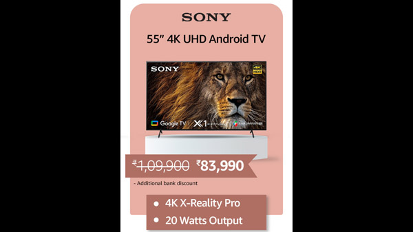 Sony Bravia 139 cm (55 inches) 4K Ultra HD Smart LED Google TV KD-55X80AJ
