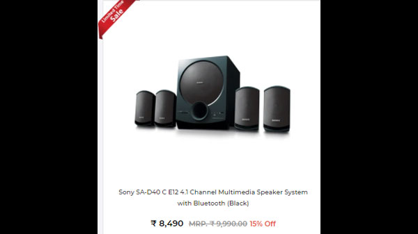 Sony SA-D40 C E12 4.1 Channel Multimedia Speaker System with Bluetooth (Black)