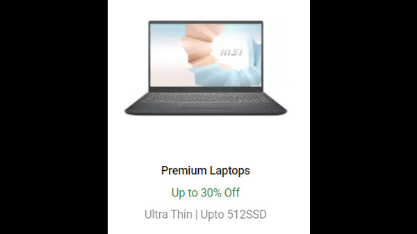 Up To 30% Off On Premium Laptops
