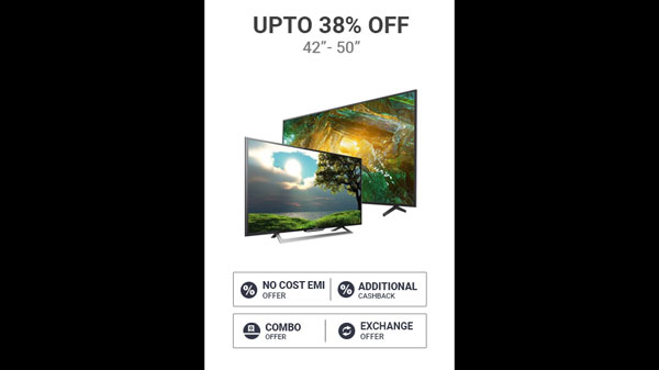 Up to 38% Off 42 And 50% Smart TVs