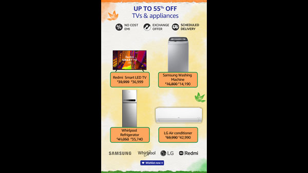 Up To 55% Off On TVs And Appliances