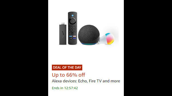 Up To 66% off Alexa devices: Echo, Fire TV, And More Home Accessories