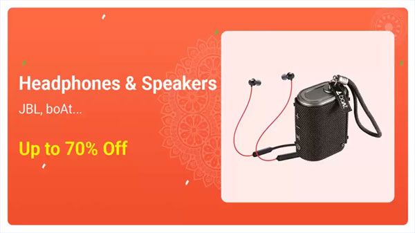 Up To 70% Off On Headphones And Speakers