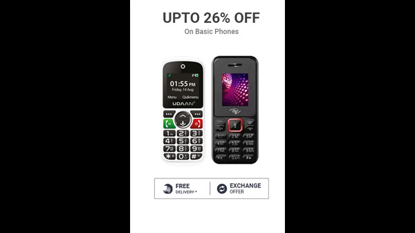 Up To 26% Off On Basic Phones