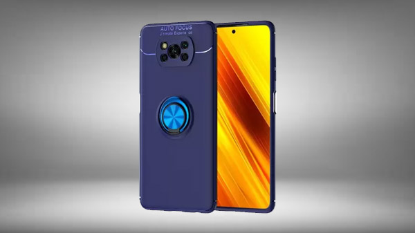 Vikeko Back Cover for POCO X3, POCO X3 Pro  (Blue, Shock Proof)