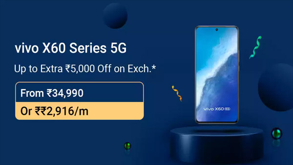 vivo X60 (Shimmer Blue, 256 GB) (12 GB RAM)