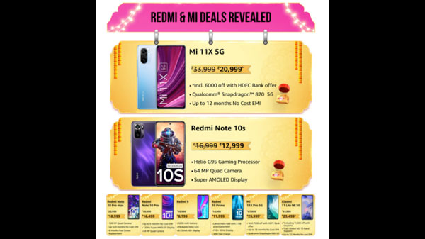Amazon Great Indian Festival Sale: Discount Offers On Redmi And Mi Smartphones