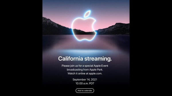 Apple's California Streaming Event Scheduled For September 14