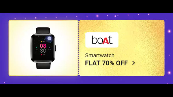 Flat 70% Off On Boat Smart Watches