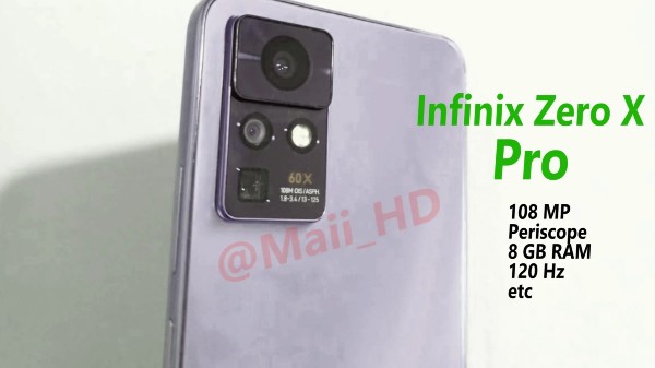 Infinix Zero X Pro Camera Specs Leak