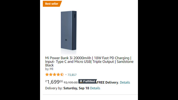 Mi Power Bank 3i 20000mAh