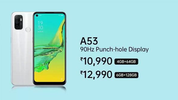 OPPO A53 (Moonlight Black, 64 GB)  (4 GB RAM)