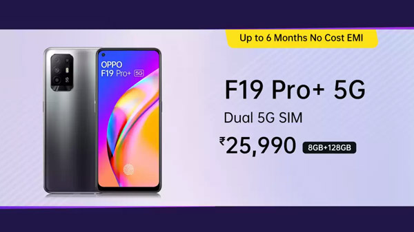 OPPO F19 Pro+ 5G (Space Silver, 128 GB)  (8 GB RAM)