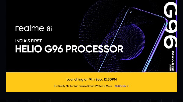 Realme 8i Expected To Launch On September 9th