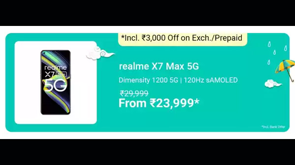 Realme  X7 Max (Mercury Silver, 128 GB)  (8 GB RAM)