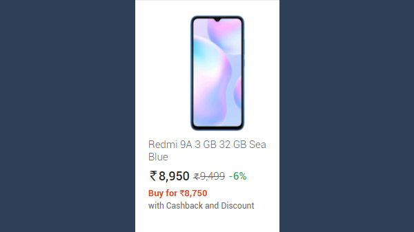 Redmi 9A 3 GB 32 GB Midnight Black