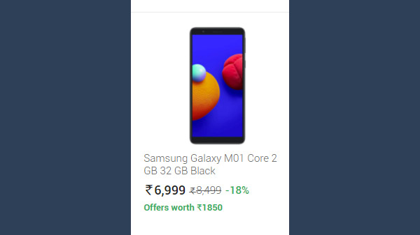 Samsung Galaxy M01 Core 2 GB 32 GB Black