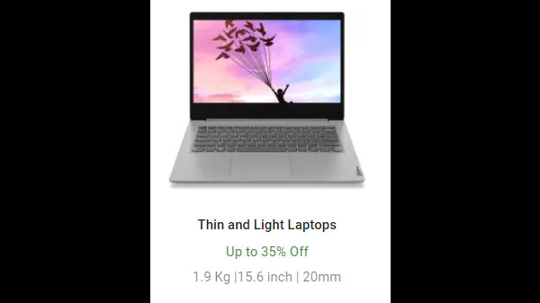 Up To 35% Off On Thin And Laptops