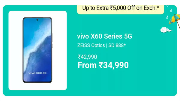 vivo X60 (Midnight Black, 256 GB)  (12 GB RAM)