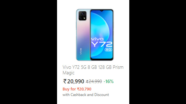 Vivo Y72 5G 8 GB 128 GB Prism Magic