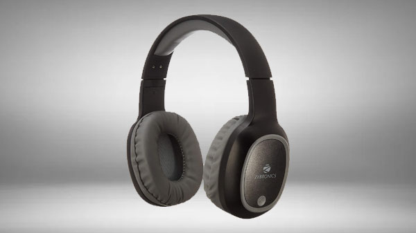 ZEBRONICS Zeb-Bang Wireless Bluetooth Over The Ear Headphone with Mic (Black)