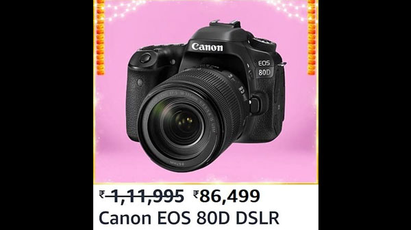 Canon EOS 80D 24.2MP Digital SLR Camera (Black)