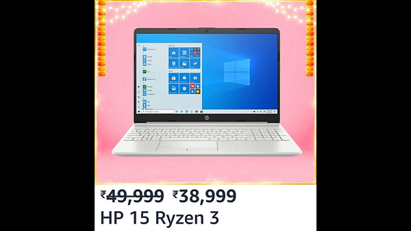 HP 15 Ryzen 3 Thin & Light 15.6-inch (39.6 cms) FHD Laptop