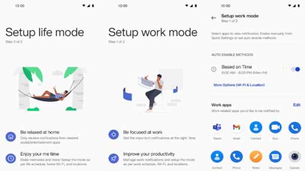 New Work-Life Balance Mode