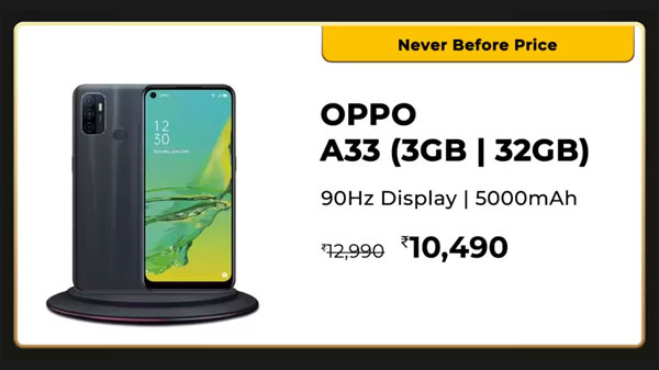 OPPO A33 (Moonlight Black, 32 GB)  (3 GB RAM)