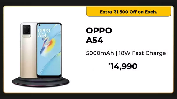 OPPO A54 (Starry Blue, 128 GB)  (6 GB RAM)