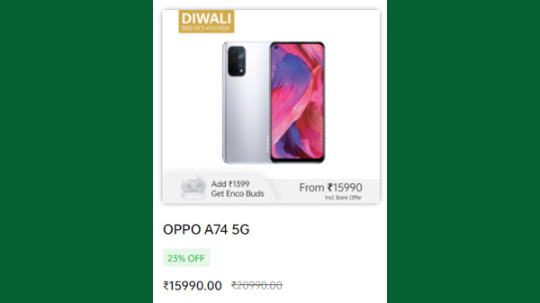 OPPO A74 5G (23% OFF)