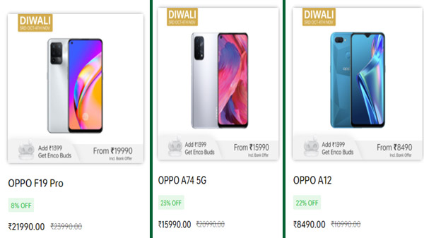 Oppo Diwali Sale 2021: Discount Offers Oppo Smartphones