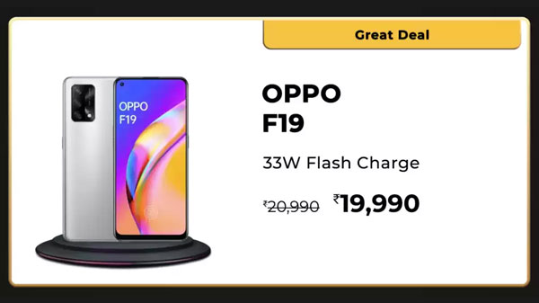 OPPO F19 (Midnight Blue, 128 GB)  (6 GB RAM)