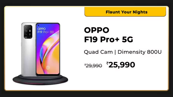 OPPO F19 Pro+ 5G (Space Silver, 128 GB)  (8 GB RAM)