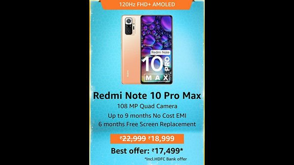 Redmi Note 10 Pro Max (108 MP Rear Camera)