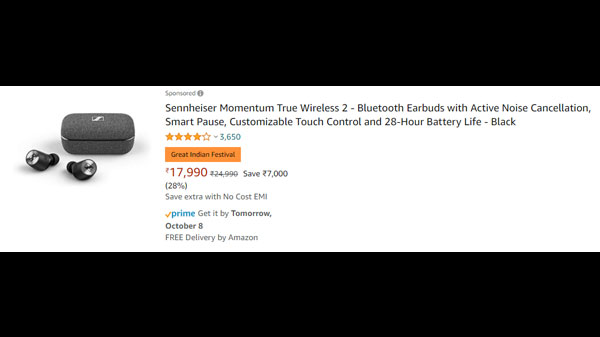 Sennheiser Momentum True Wireless 2 - Bluetooth Earbuds