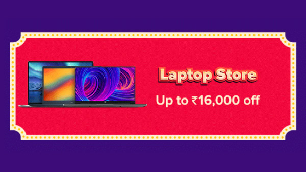 Up To Rs. 16,000 Off On Laptops