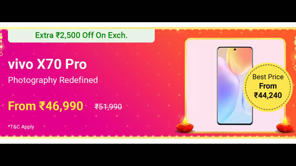 vivo X70 Pro (Cosmic Black, 128 GB)  (8 GB RAM)