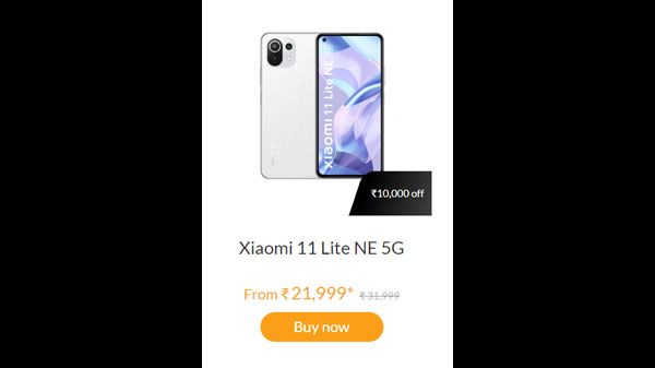 Rs. 10,000 off on Xiaomi 11 Lite NE 5G