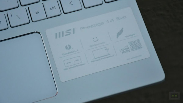 MSI Prestige 14 Evo Storage 