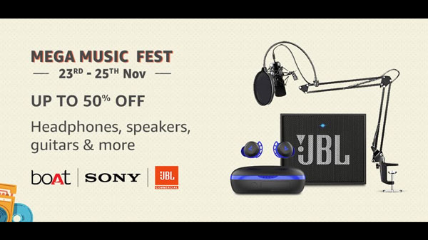 Amazon Mega Music Fest: Discount Offers On Headphones, Speakers, And More