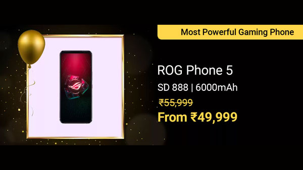 ASUS ROG Phone 5 (Black, 128 GB)  (8 GB RAM)