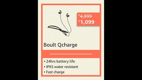 Boult Audio ProBass Qcharge in-Ear Earphones