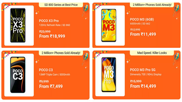 Flipkart Mobile Bonanza Sale 2021 On Poco Phones