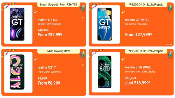 Flipkart Mobile Bonanza Sale On Realme Phones