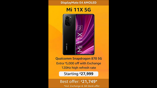 Mi 11X 5G Cosmic Black 6GB RAM 128GB ROM
